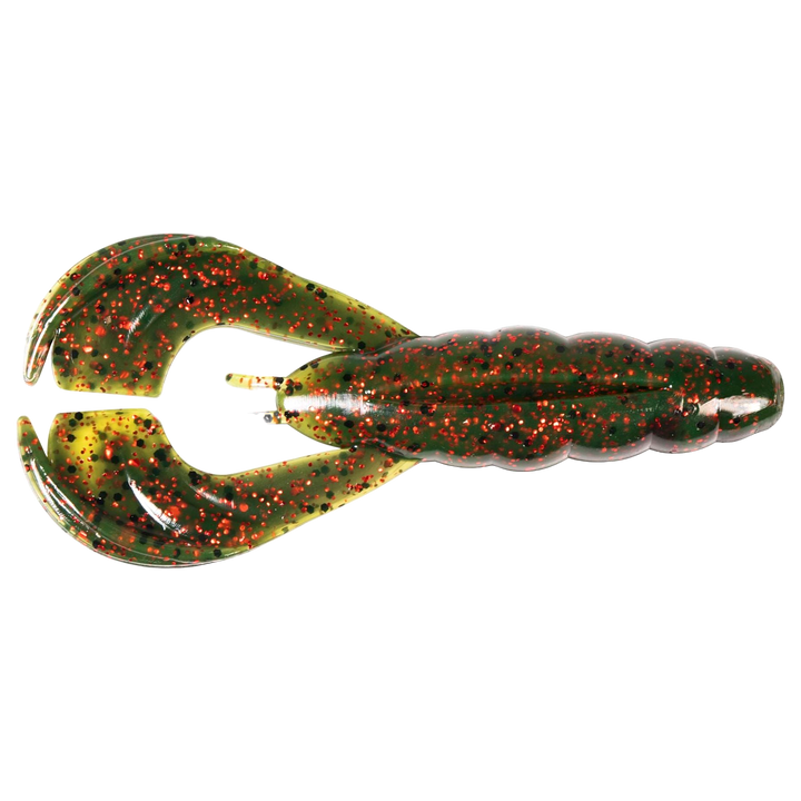 Z-Man Hella CrawZ Jigi 3.75" California Craw alapuolelta, pää vasemmalla