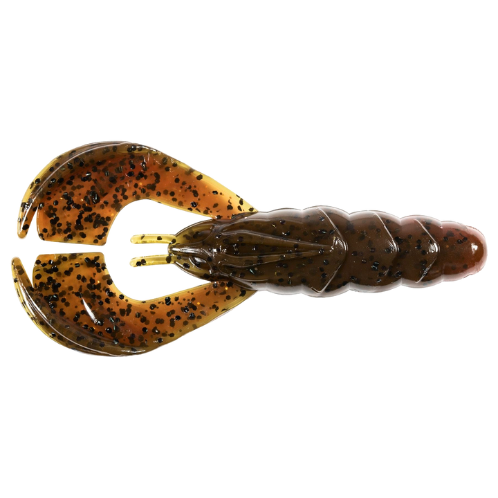 Z-Man Hella CrawZ Jigi 3.75" Hot Craw yläpuolelta, pää vasemmalla