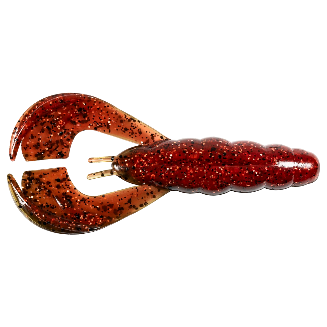 Z-Man Hella CrawZ Jigi 3.75" Hot Craw alapuolelta, pää vasemmalla