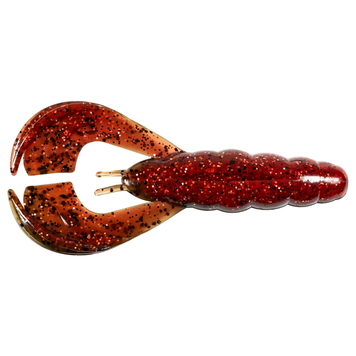 Z-Man Hella CrawZ Jigi 3.75" Hot Craw alapuolelta, pää vasemmalla