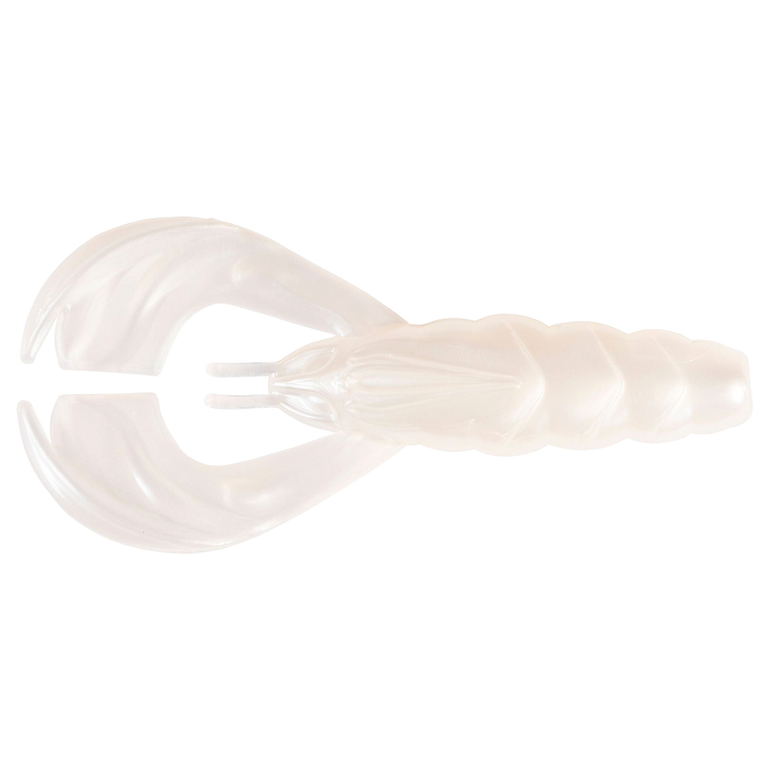 Z-Man Hella CrawZ Jigi 3.75" Pearl yläpuolelta, pää vasemmalla