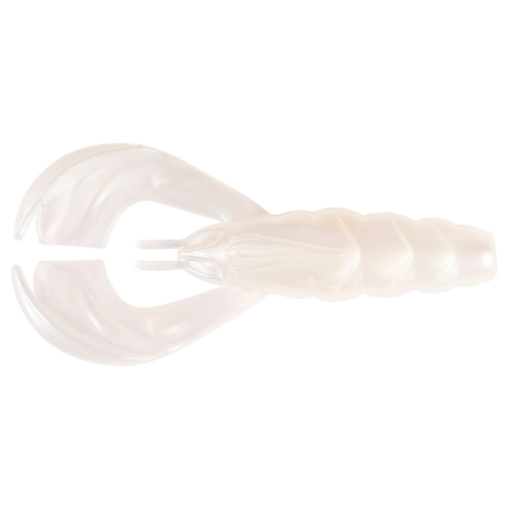 Z-Man Hella CrawZ Jigi 3.75" Pearl yläpuolelta, pää vasemmalla