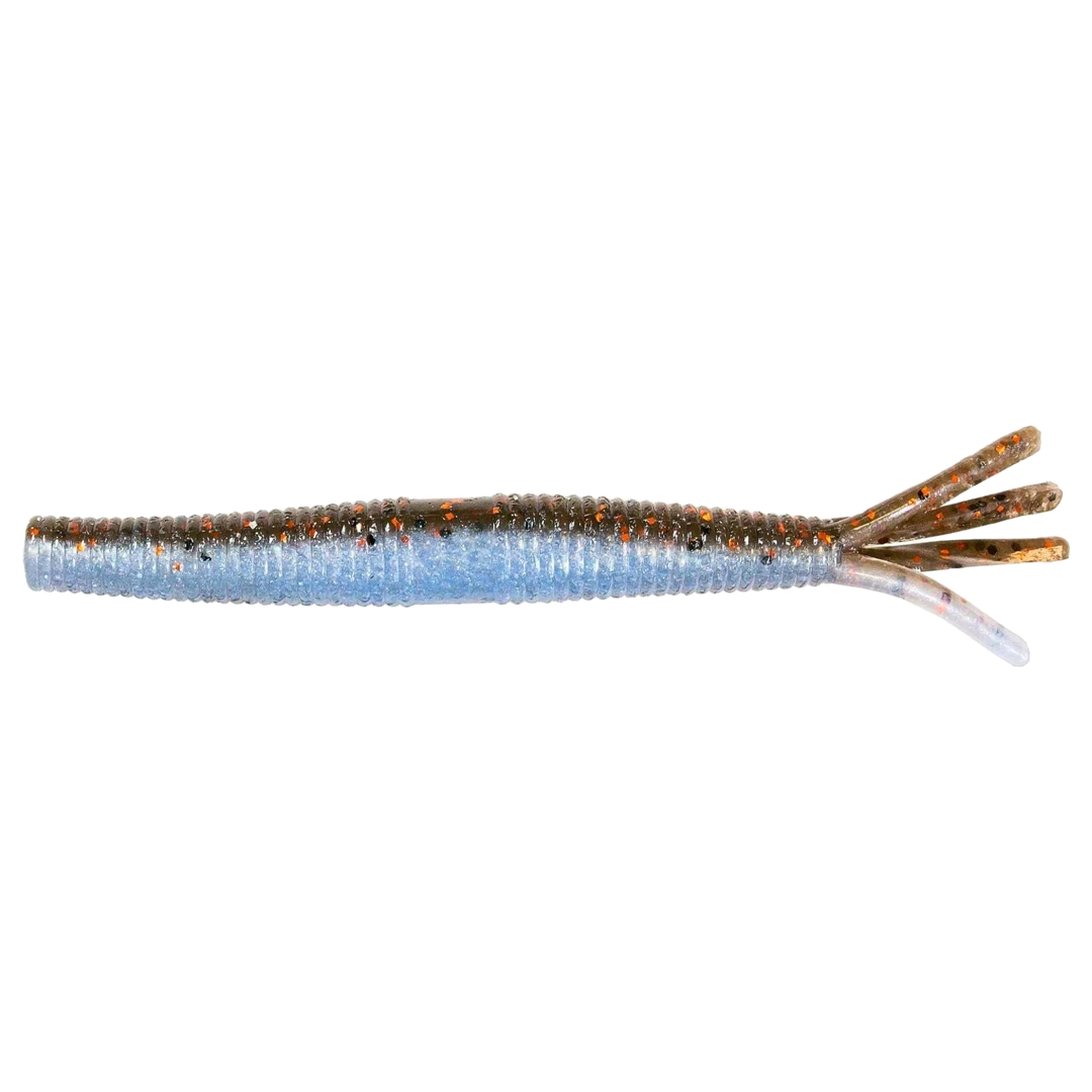 Z-Man Hula StickZ Jigi 4" Blue Claw sivulta, pää vasemmalla