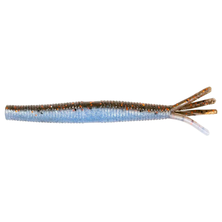 Z-Man Hula StickZ Jigi 4" Blue Claw sivulta, pää vasemmalla