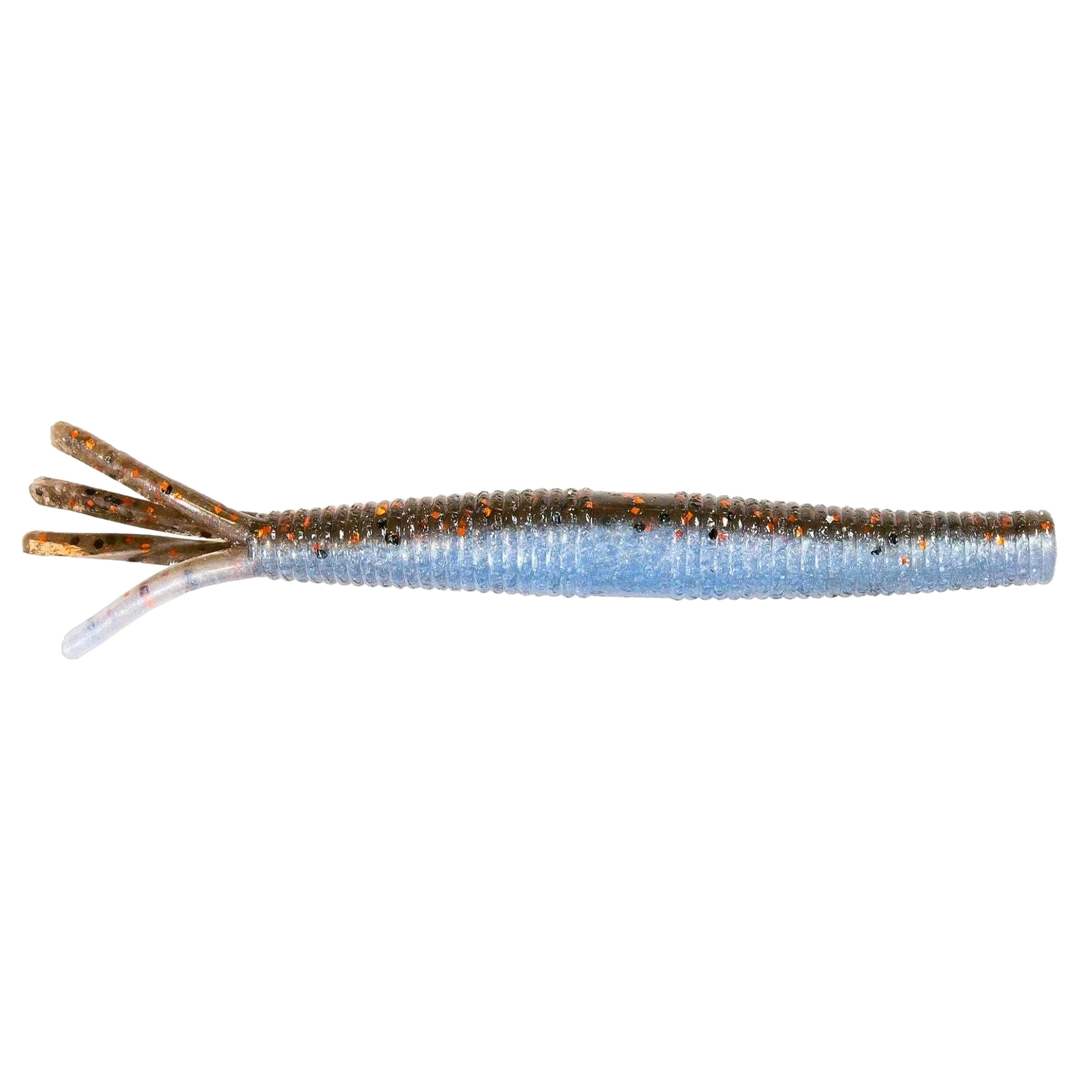Z-Man Hula StickZ Jigi 4" Blue Claw sivulta, pää oikealla