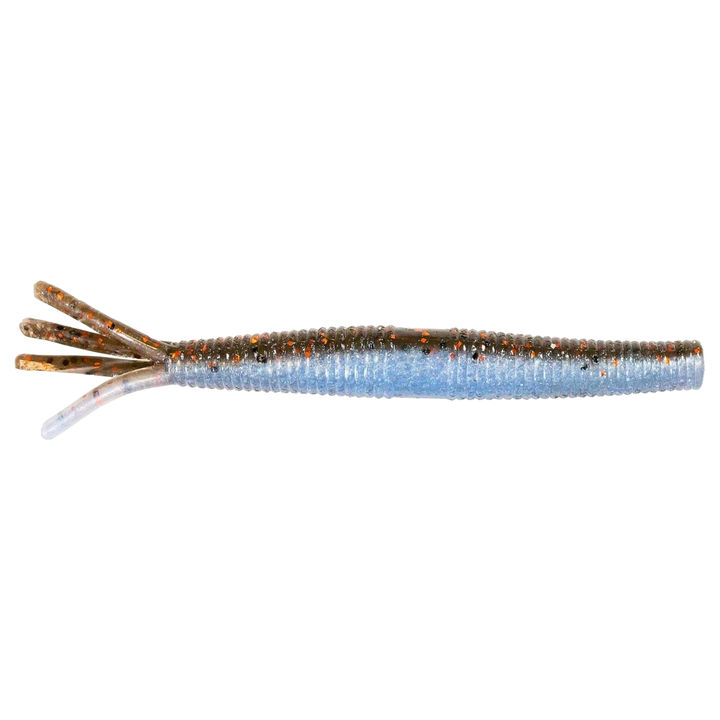 Z-Man Hula StickZ Jigi 4" Blue Claw sivulta, pää oikealla