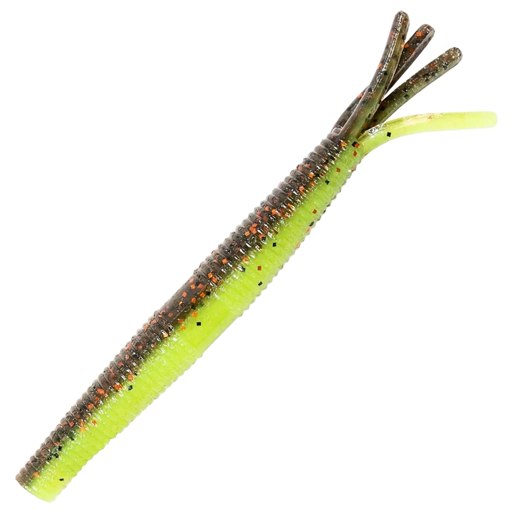 Z-Man Hula StickZ Jigi 4", väri Coppertreuse: kuparinruskea selkä ja kellanvihreä vatsa
