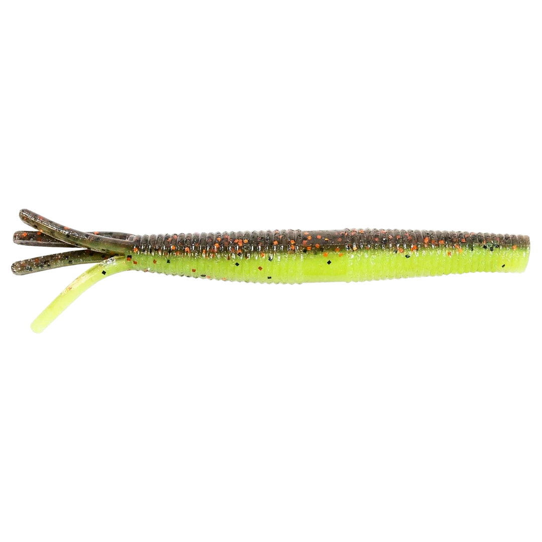 Z-Man Hula StickZ Jigi 4" Coppertreuse sivulta, pää oikealla