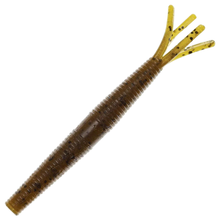 Z-Man Hula StickZ Jigi 4", väri Green Pumpkin: vihreänruskea runko ja tummat pilkut