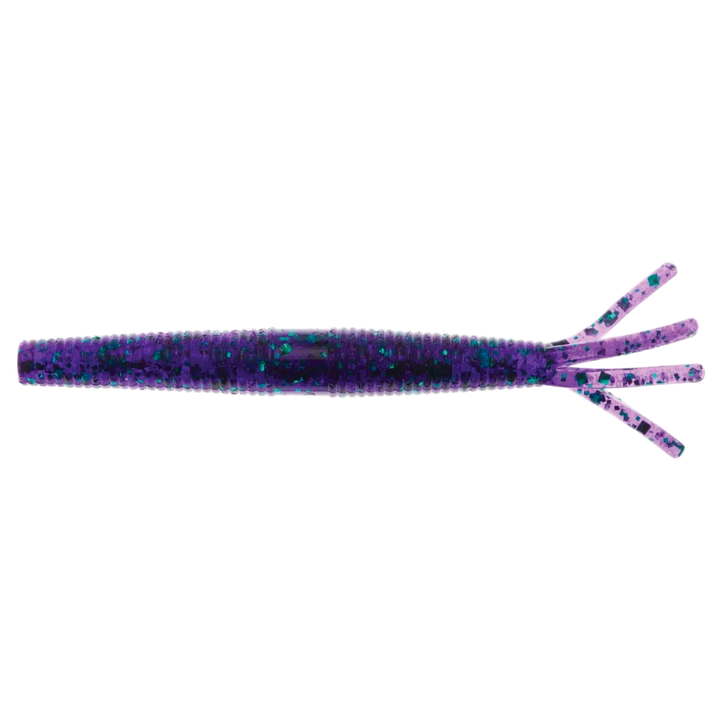 Z-Man Hula StickZ Jigi 4" Junebug sivulta, pää vasemmalla