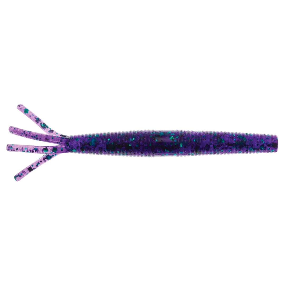 Z-Man Hula StickZ Jigi 4" Junebug sivulta, pää oikealla