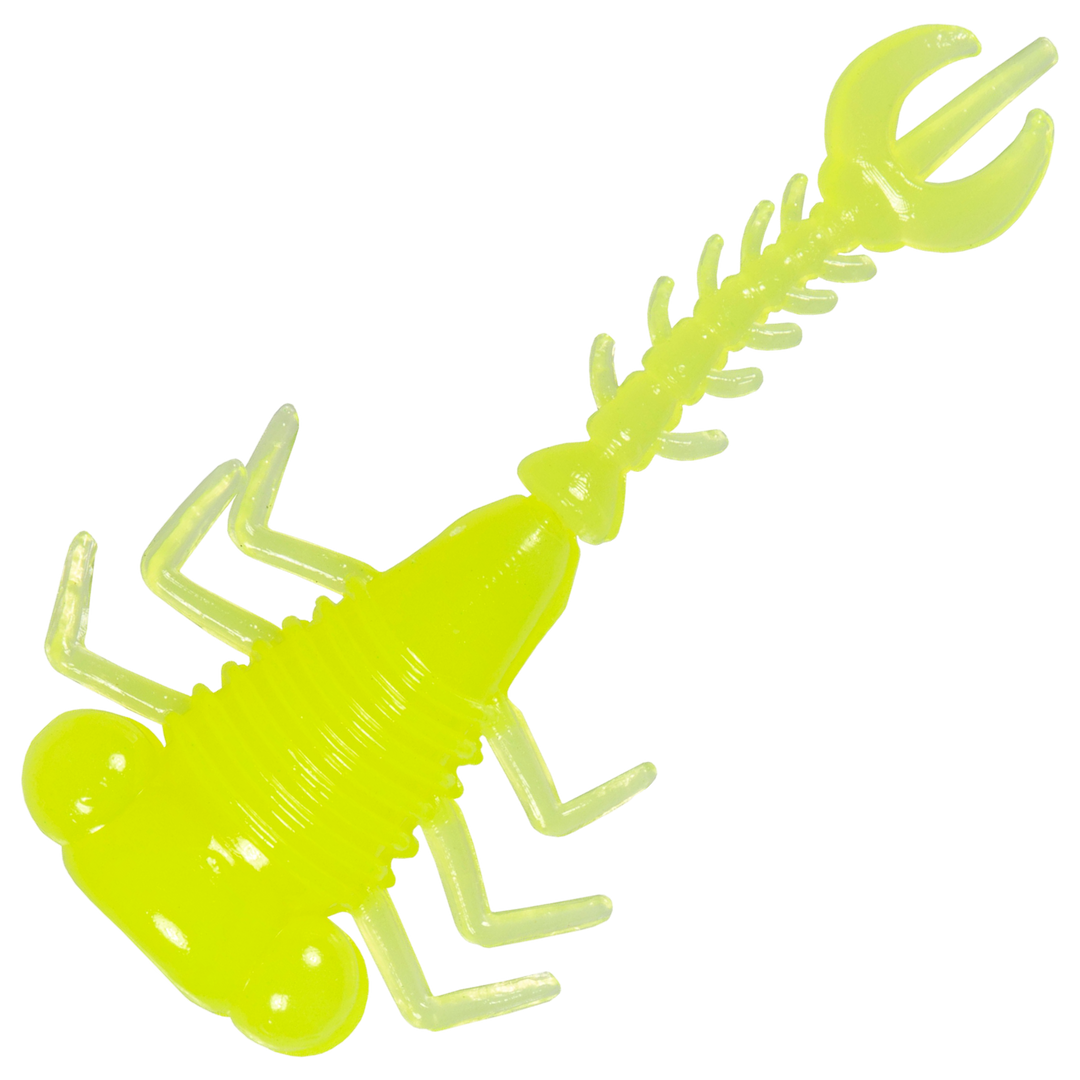 Z-Man LarvaZ Jigi 1.75", väri Hot Chartreuse: kirkas kellanvihreä runko