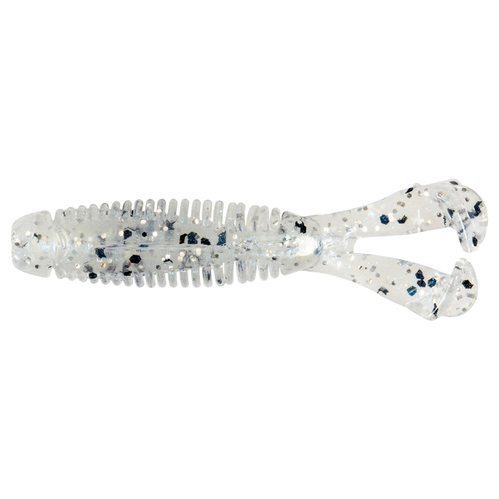 Z-Man Micro Goat Jigi 1.75" Blue Glimmer Sparkle ylhäältä, pää vasemmalla