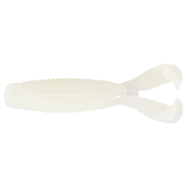 Z-Man Micro Goat Jigi 1.75" Glow ylhäältä, pää vasemmalla