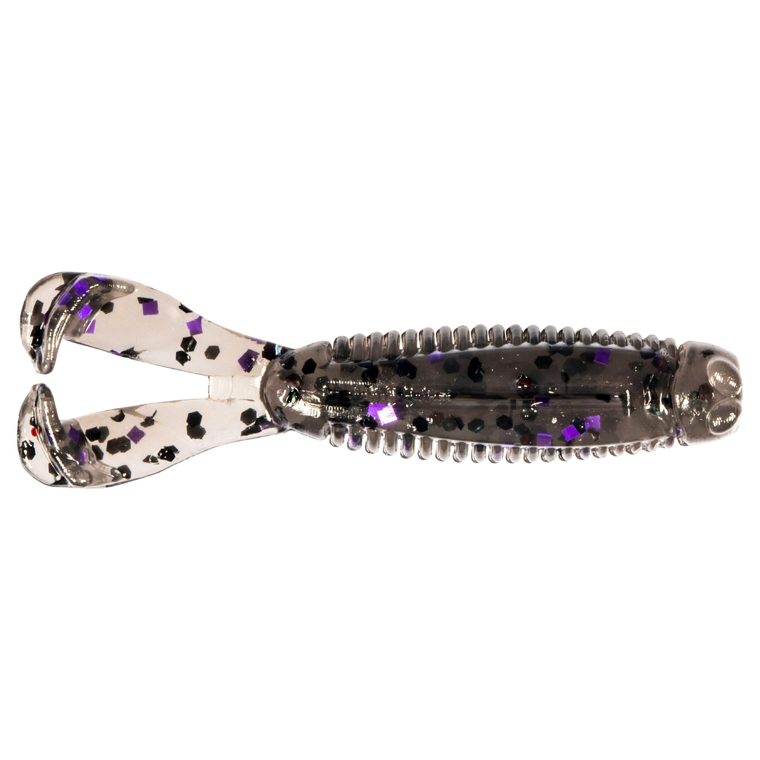 Z-Man Micro Goat Jigi 1.75" Smoke Purple ylhäältä, pää oikealla