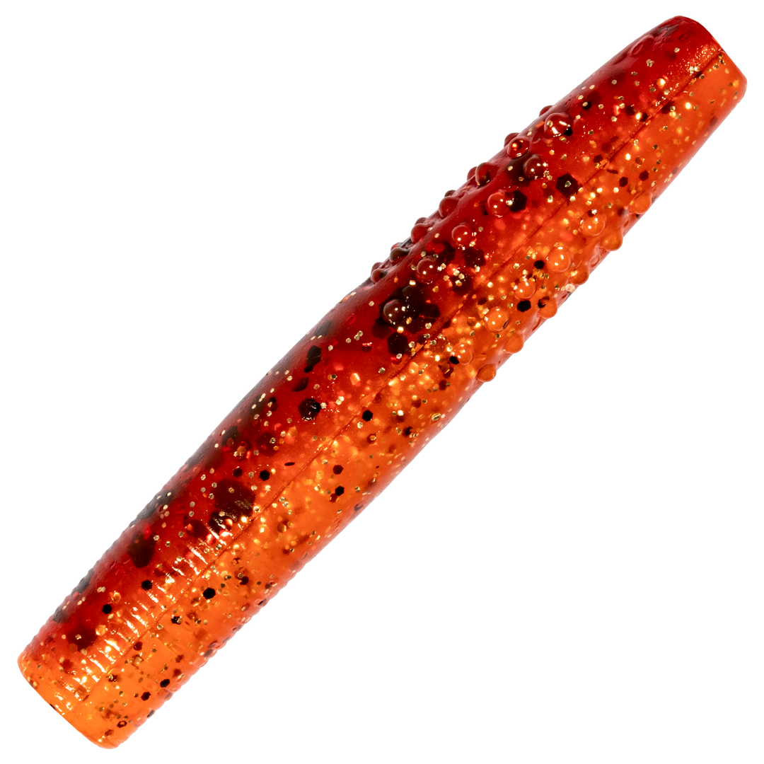 Z-Man Micro TRD Jigi 1.75", väri Fire Craw: punaoranssi runko ja tummat pilkut