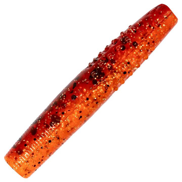Z-Man Micro TRD Jigi 1.75", väri Fire Craw: punaoranssi runko ja tummat pilkut