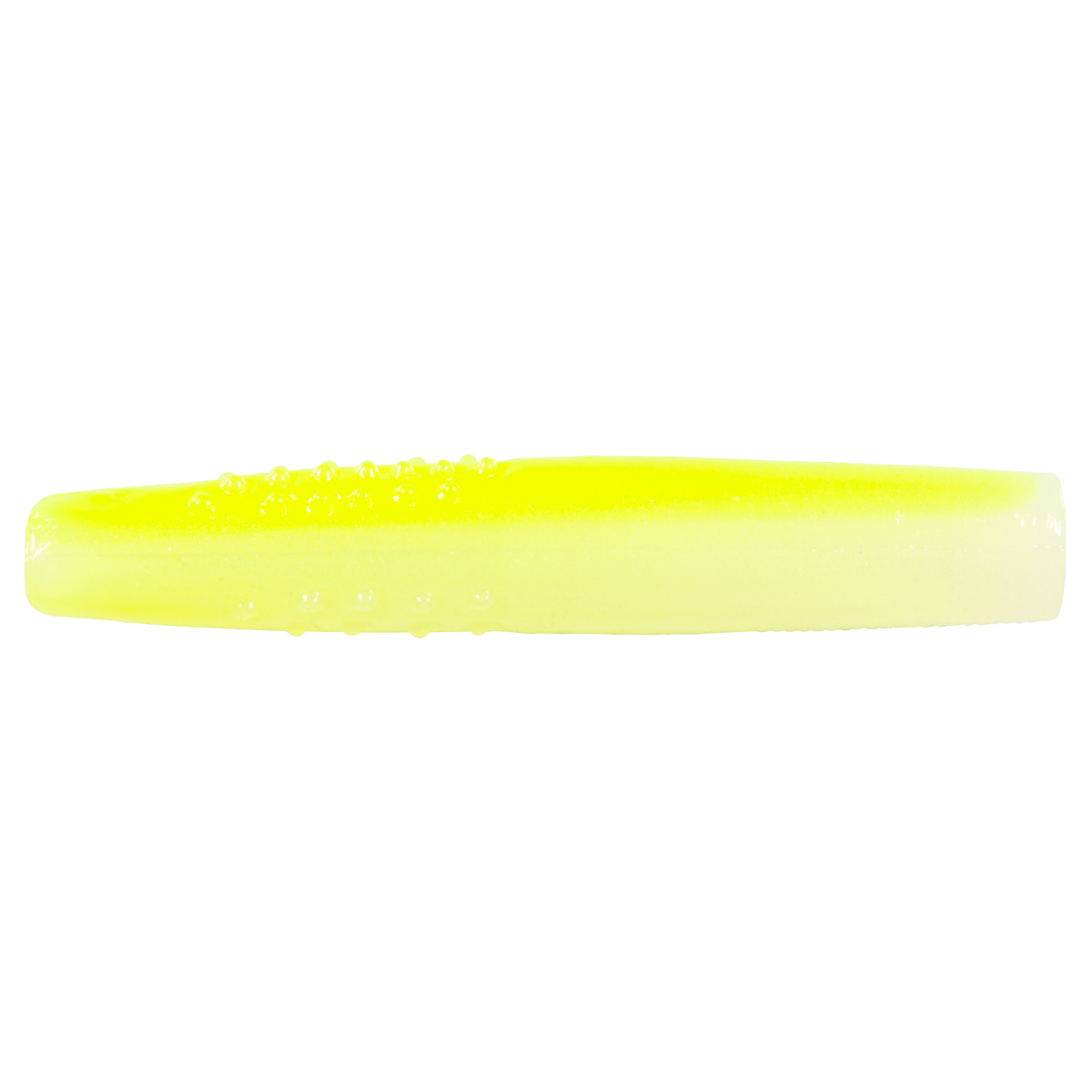Z-Man Micro TRD Jigi 1.75" Glow Chartreuse sivulta, pää oikealla