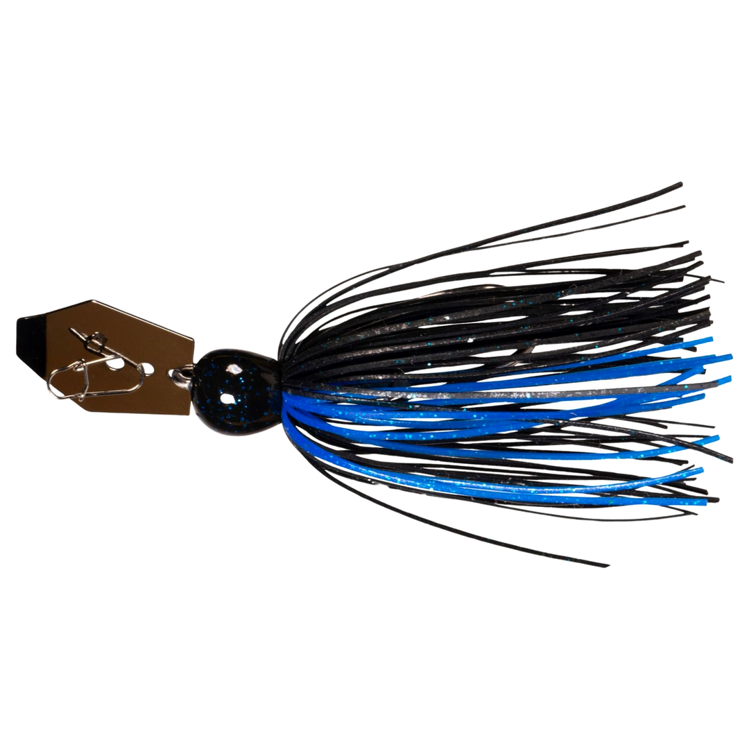 Z-Man Mini Max Chatterbait 14g Black Blue sivulta, pää vasemmalla