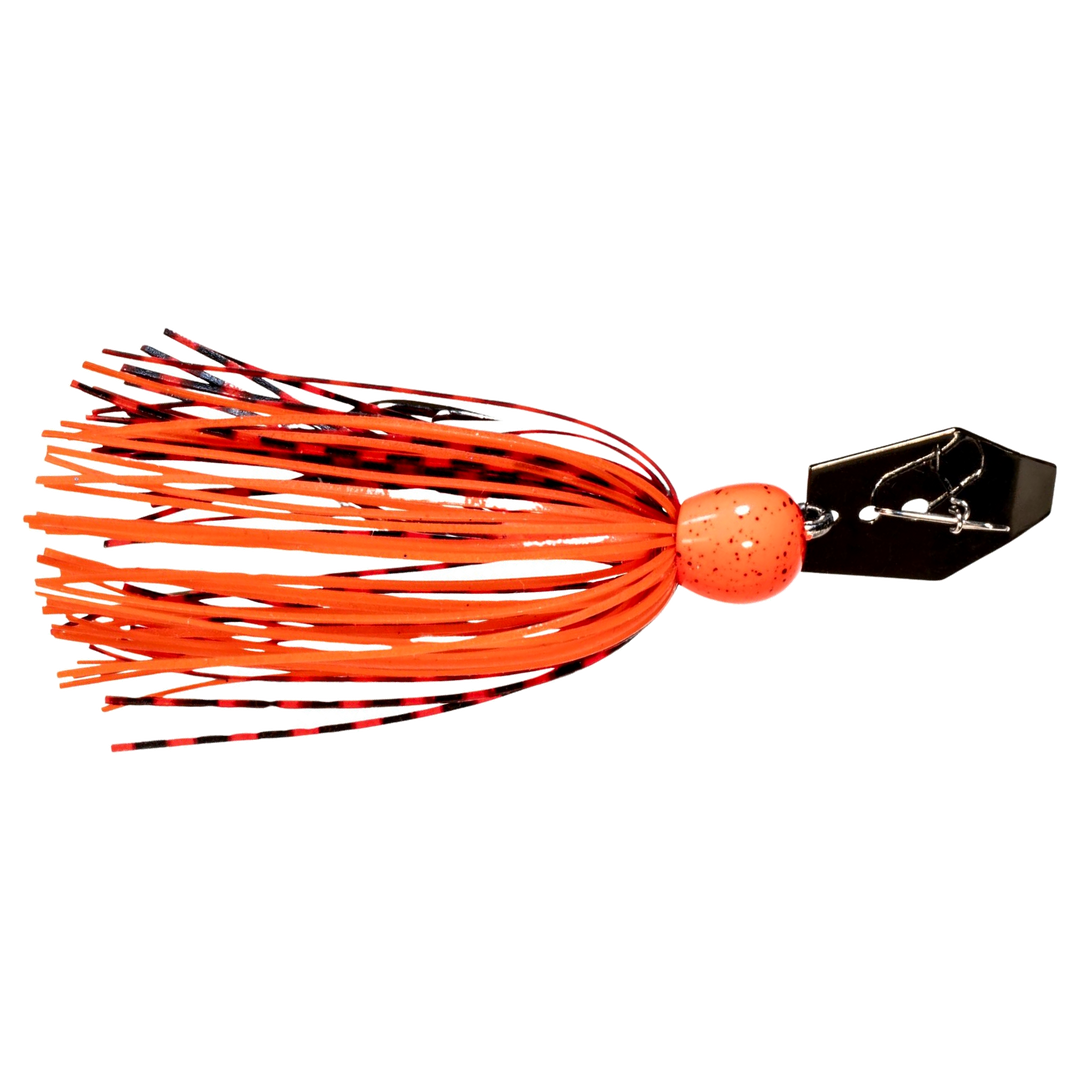 Z-Man Mini Max ChatterBait 7g Fire Craw sivulta, pää oikealla