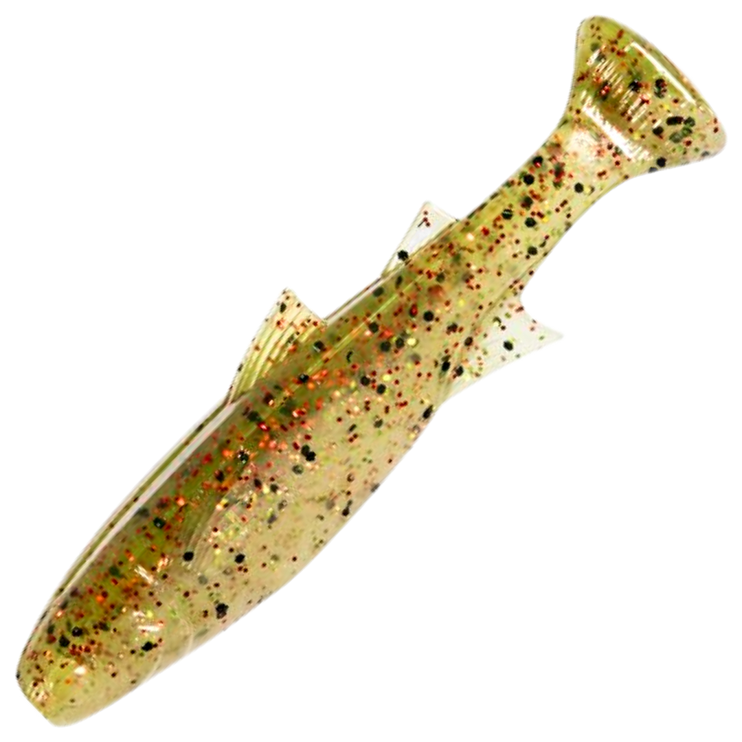 Z-Man Mulletron Jigi 3.3", väri Houdini: kellanruskea runko ja tummat hileet