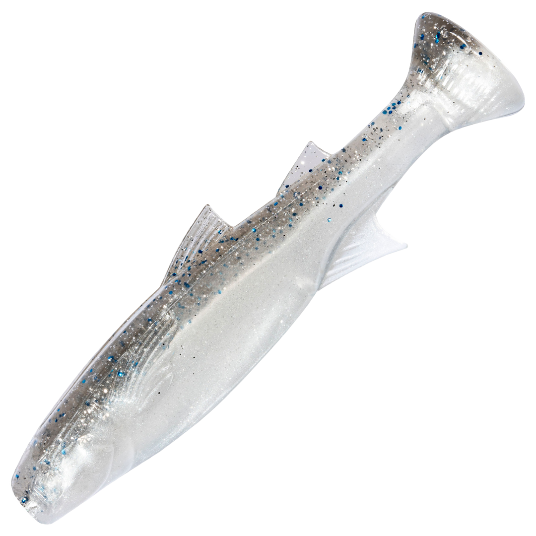 Z-Man Mulletron Jigi 3.3", väri Smoky Shad: harmaa selkä ja hopeinen kylki