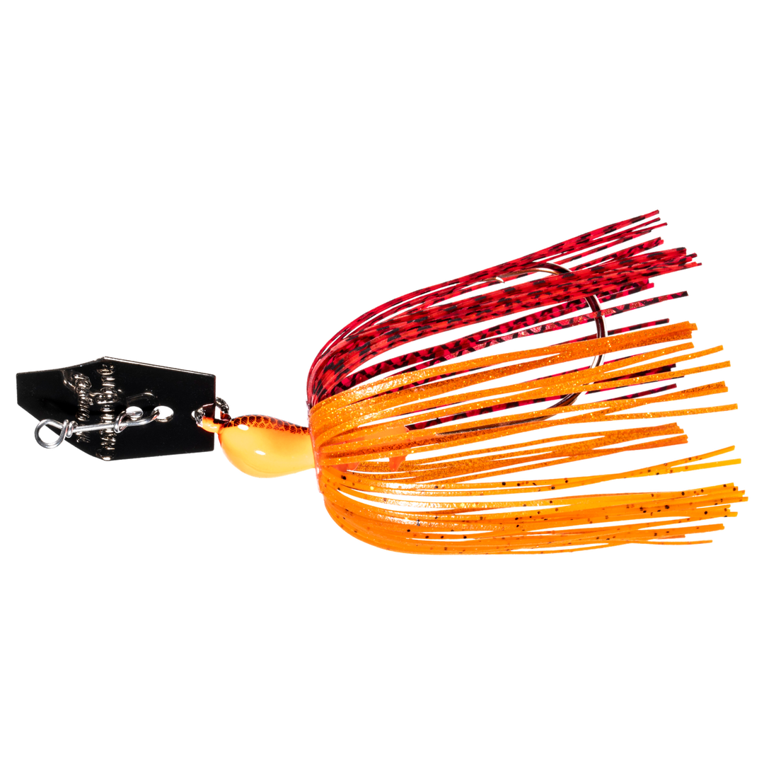 Z-Man Original Chatterbait 14g Fire Craw sivulta, pää vasemmalla