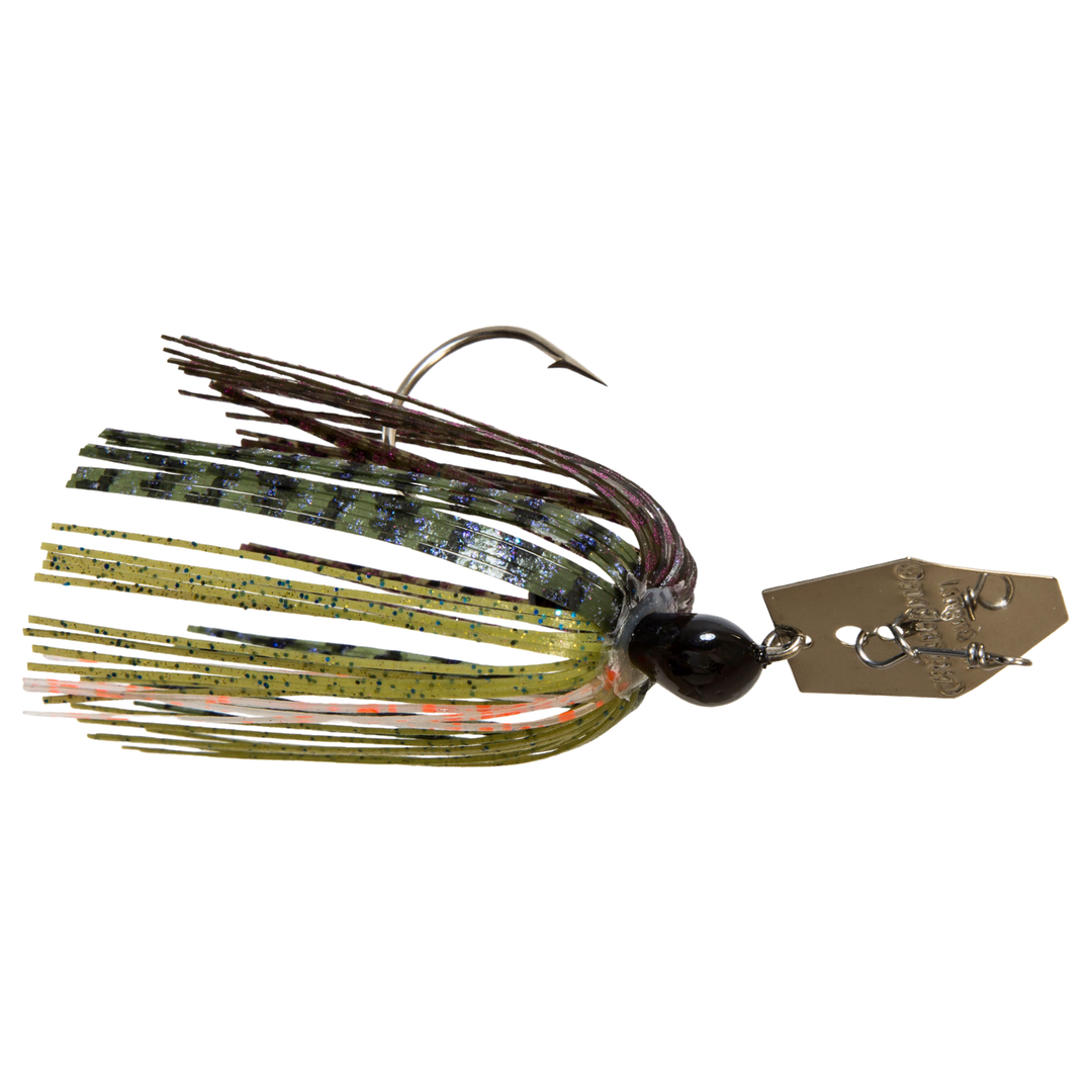 Z-Man Original Chatterbait 14g Perch sivulta, pää oikealla