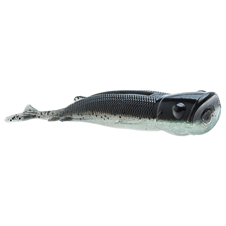 Z-Man Pop ShadZ Jigi 4" Bad Shad sivulta, pää oikealla