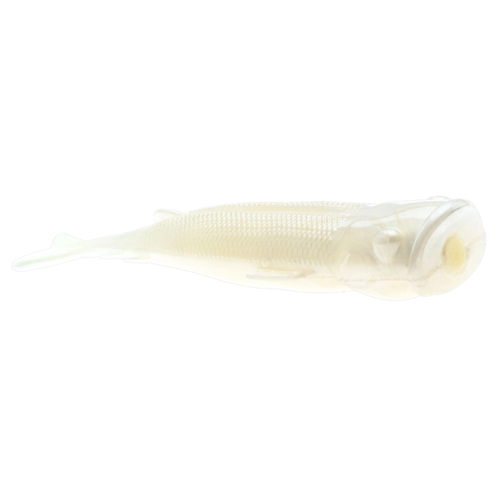 Z-Man Pop ShadZ Jigi 4" Pearl sivulta, pää oikealla