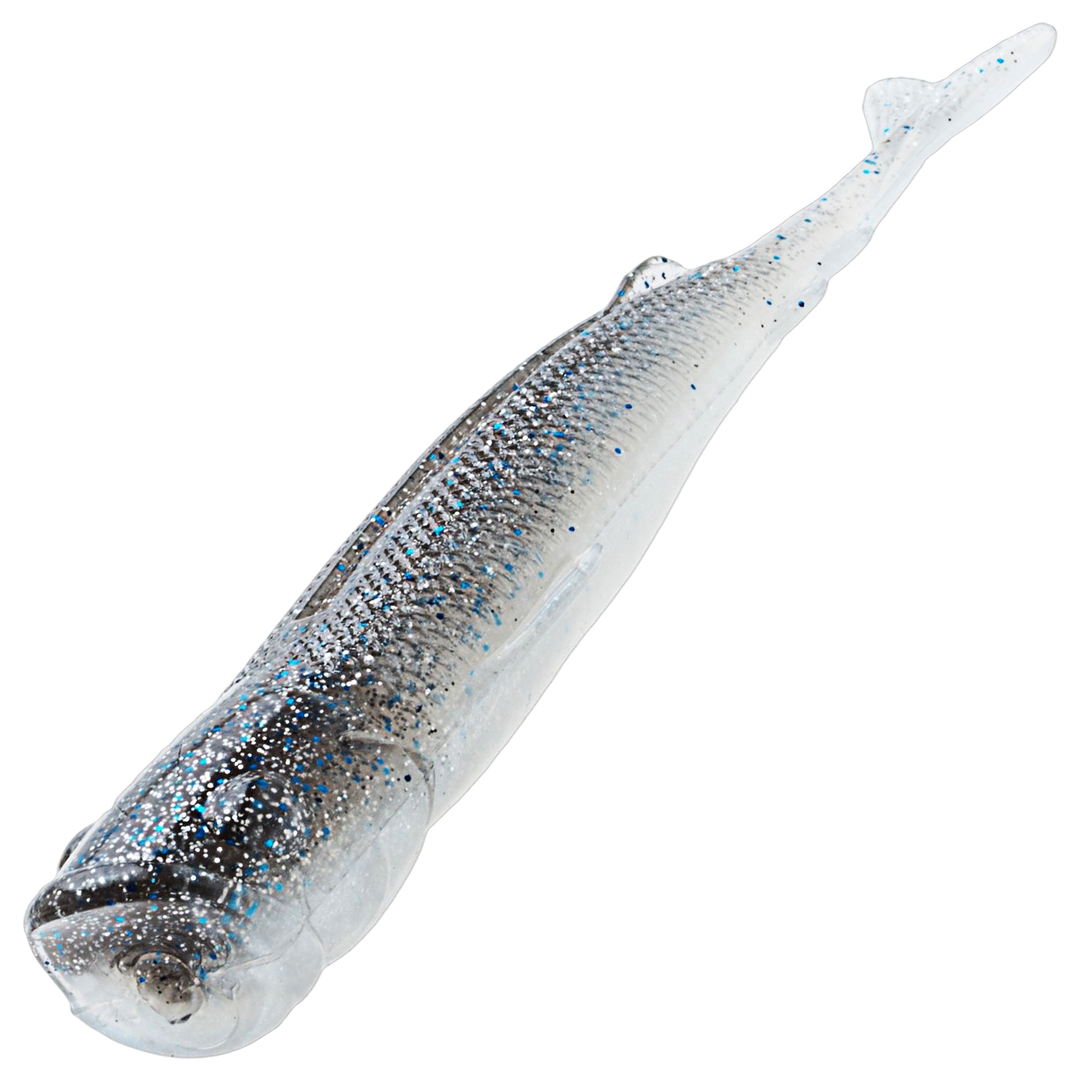 Z-Man Pop ShadZ Jigi 4", väri Smoky Shad: harmaa selkä ja hopeinen kylki