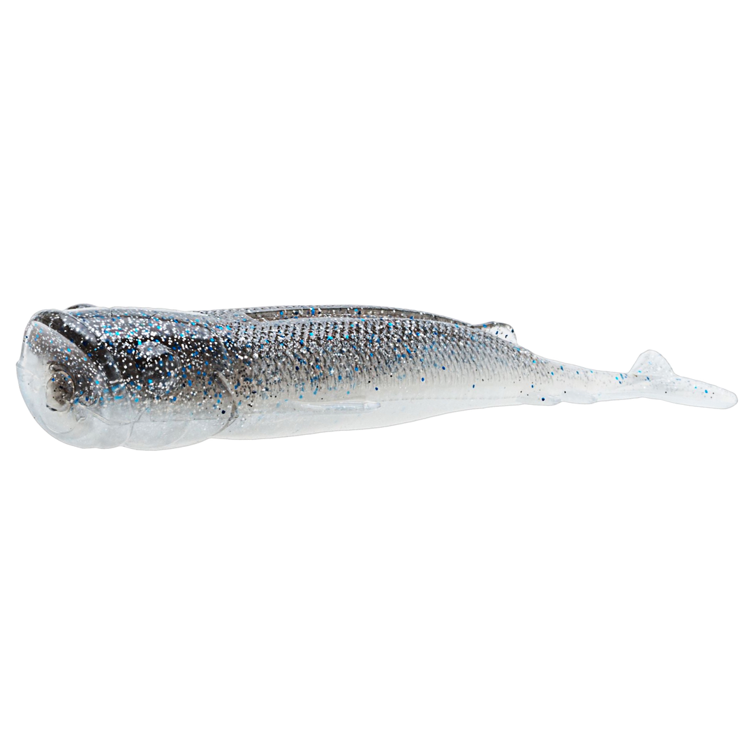 Z-Man Pop ShadZ Jigi 4" Smoky Shad sivulta, pää vasemmalla
