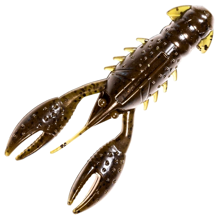 Z-Man Pro CrawZ Jigi 3.5", väri Green Pumpkin: vihreänruskea runko ja tummat pilkut