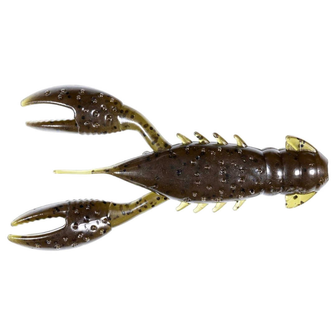 Z-Man Pro CrawZ Jigi 3.5" Green Pumpkin alapuolelta, pää vasemmalla