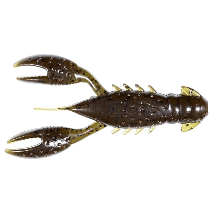 Z-Man Pro CrawZ Jigi 3.5" Green Pumpkin alapuolelta, pää vasemmalla