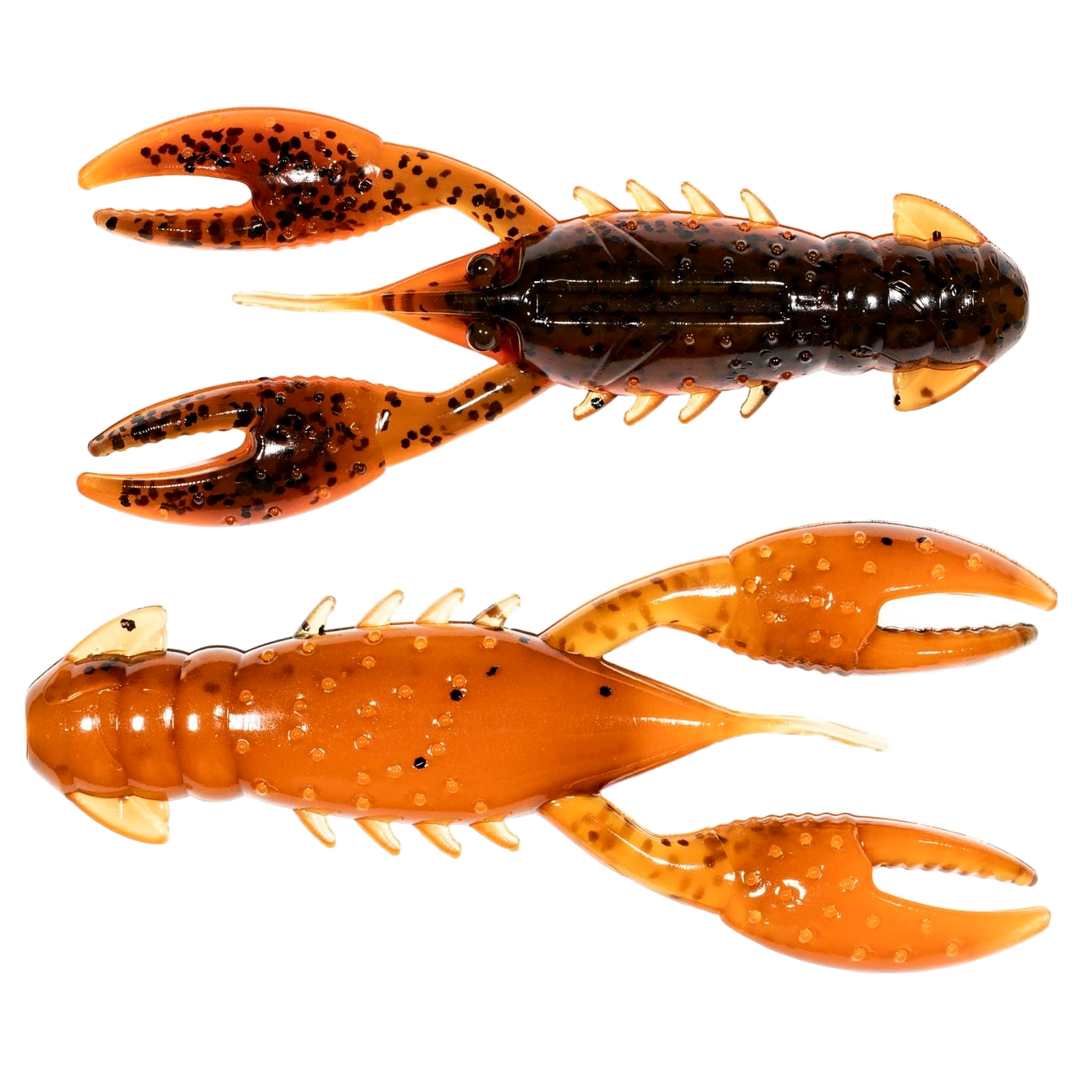 Z-Man Pro CrawZ Jigi 3.5" Green Pumpkin Orange ylä- ja alapuolelta