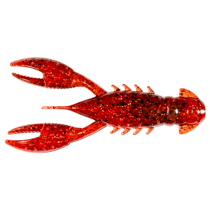 Z-Man Pro CrawZ Jigi 3.5" Hot Craw alapuolelta, pää vasemmalla