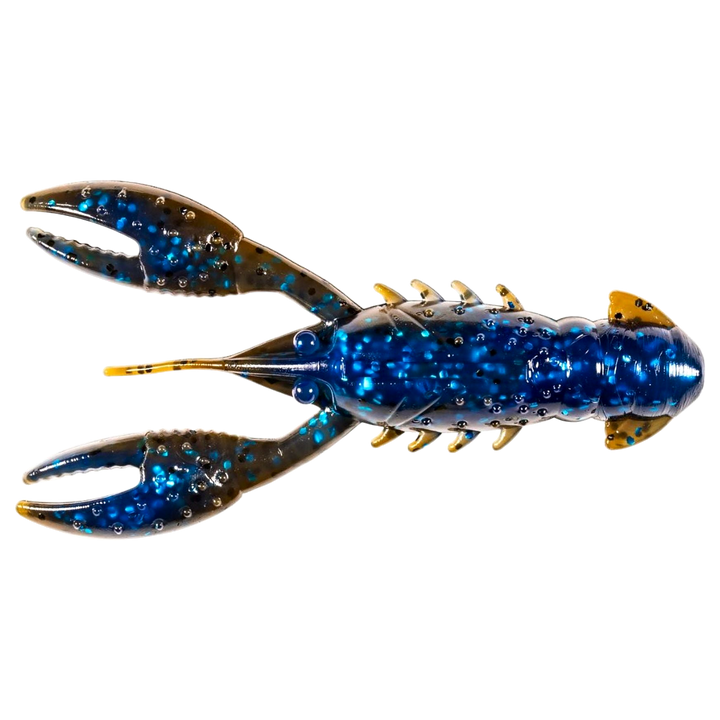 Z-Man Pro CrawZ Jigi 3.5" Okeechobee Craw yläpuolelta, pää vasemmalla