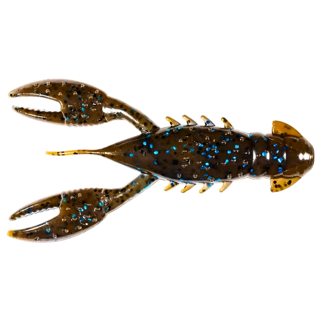 Z-Man Pro CrawZ Jigi 3.5" Okeechobee Craw alapuolelta, pää vasemmalla