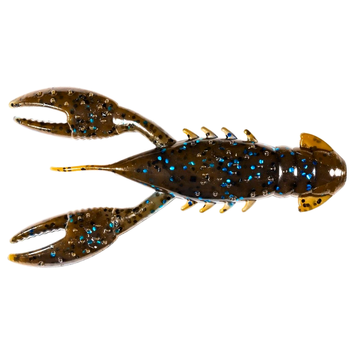 Z-Man Pro CrawZ Jigi 3.5" Okeechobee Craw alapuolelta, pää vasemmalla