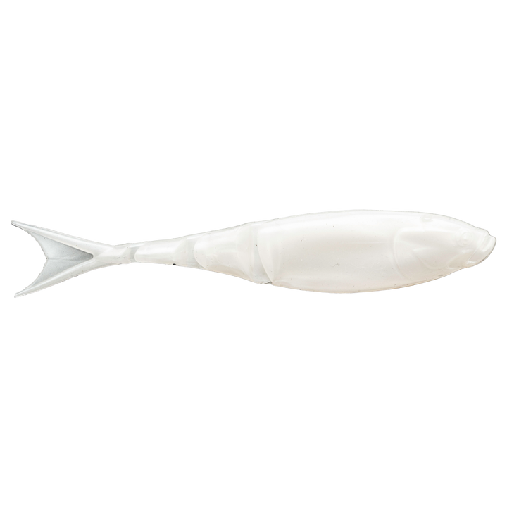 Z-Man Razor ShadZ Jigi 4.5" Pearl sivulta, pää oikealla
