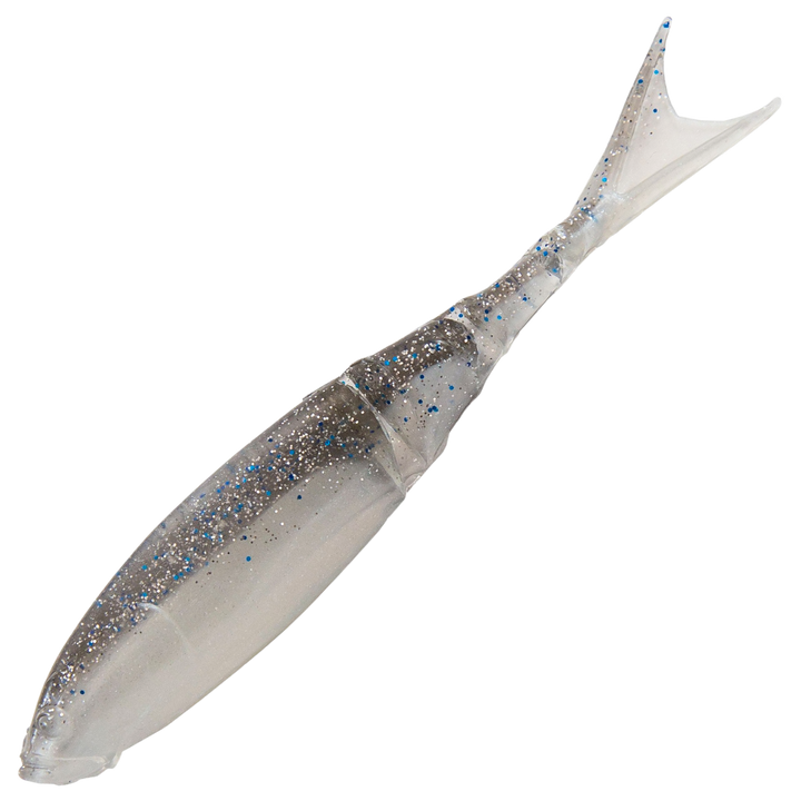 Z-Man Razor ShadZ Jigi 4.5", väri Smoky Shad: harmaa selkä ja hopeinen kylki