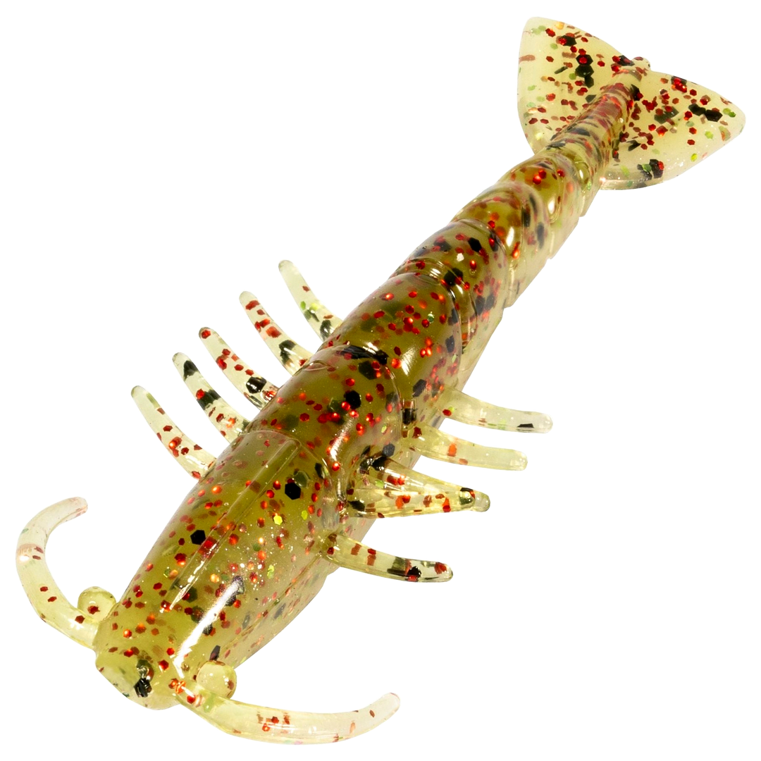 Z-Man Salty Ned ShrimpZ Jigi 2.5", väri Houdini: kellanruskea runko ja tummat hileet