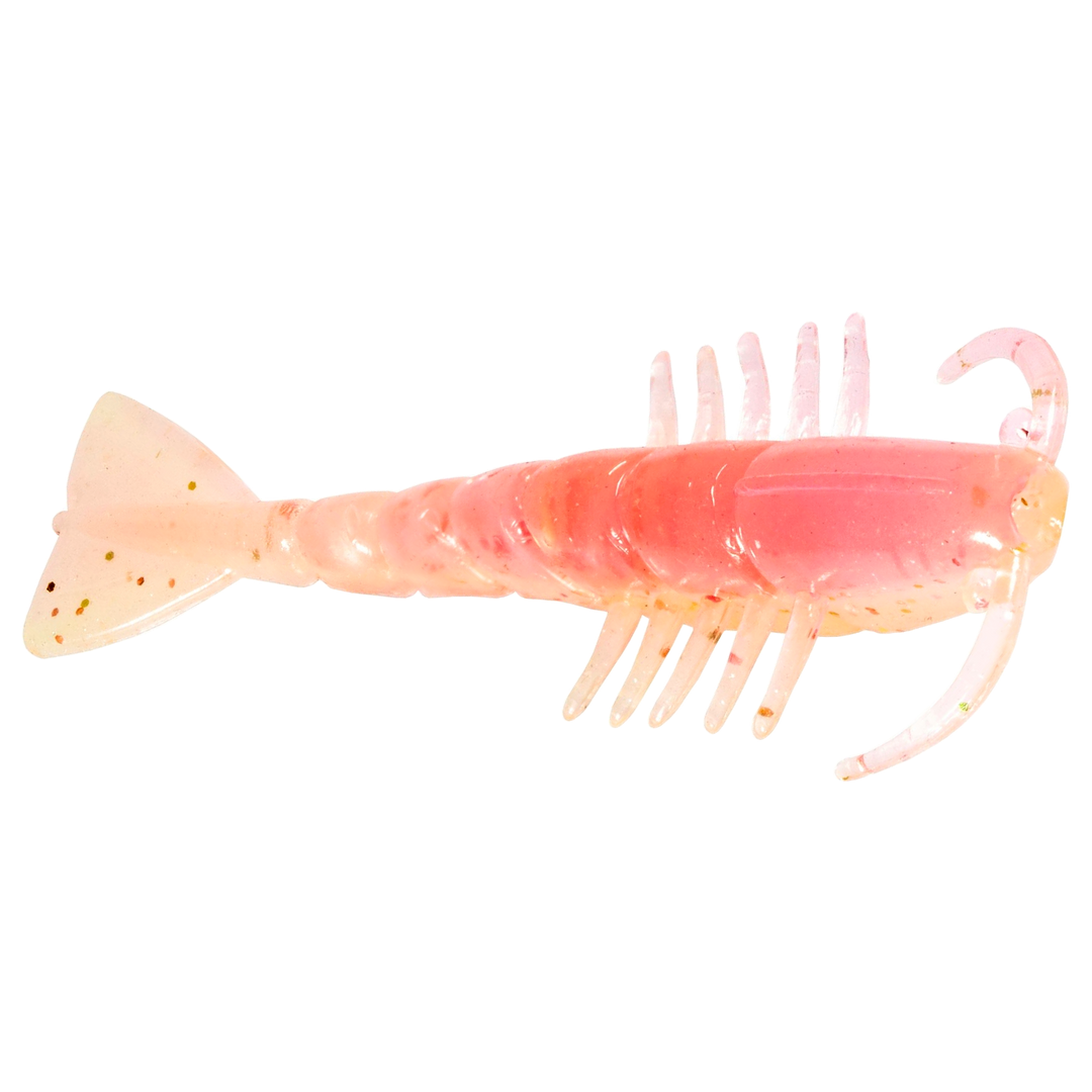 Z-Man Salty Ned ShrimpZ Jigi 2.5" Laguna Shrimp sivulta, pää oikealla