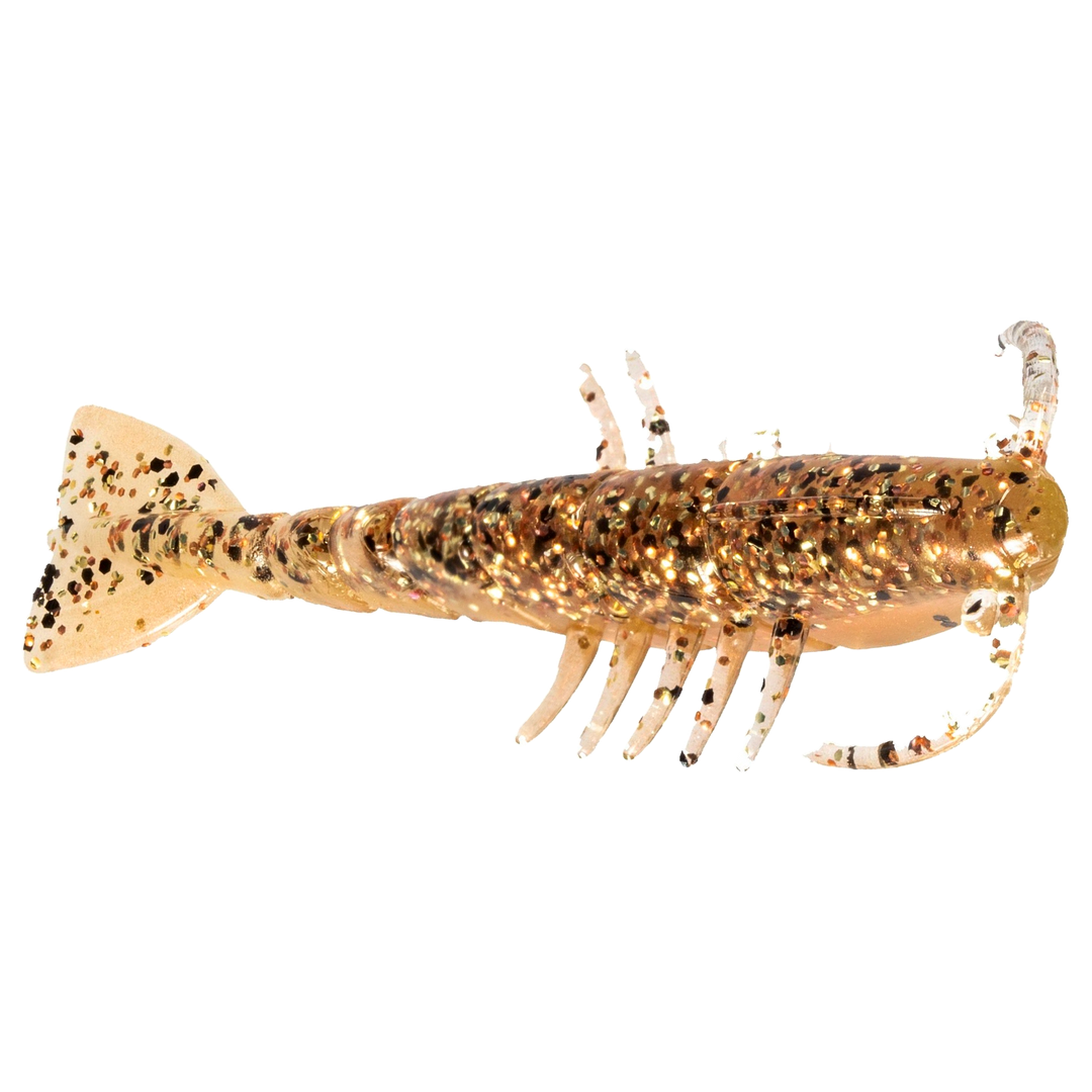 Z-Man Salty Ned ShrimpZ Jigi 2.5" New Penny sivulta, pää oikealla