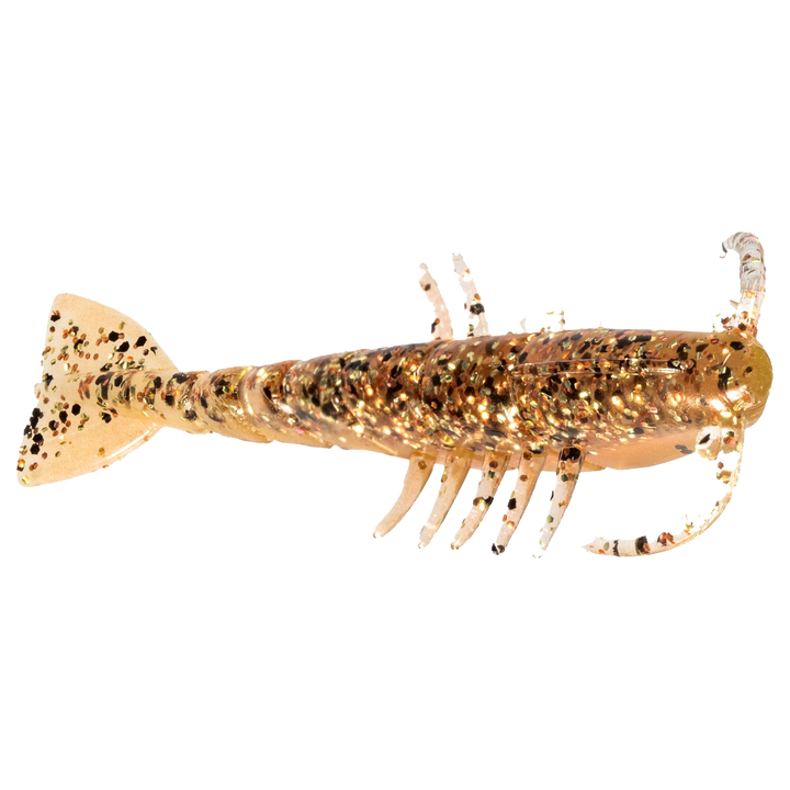 Z-Man Salty Ned ShrimpZ Jigi 2.5" New Penny sivulta, pää oikealla