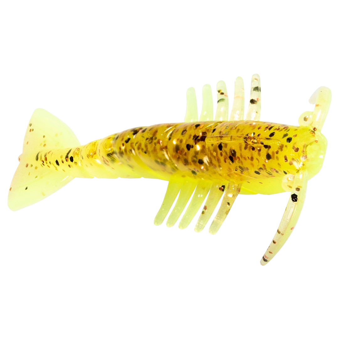 Z-Man Salty Ned ShrimpZ Jigi 2.5" Sexy Penny sivulta, pää oikealla