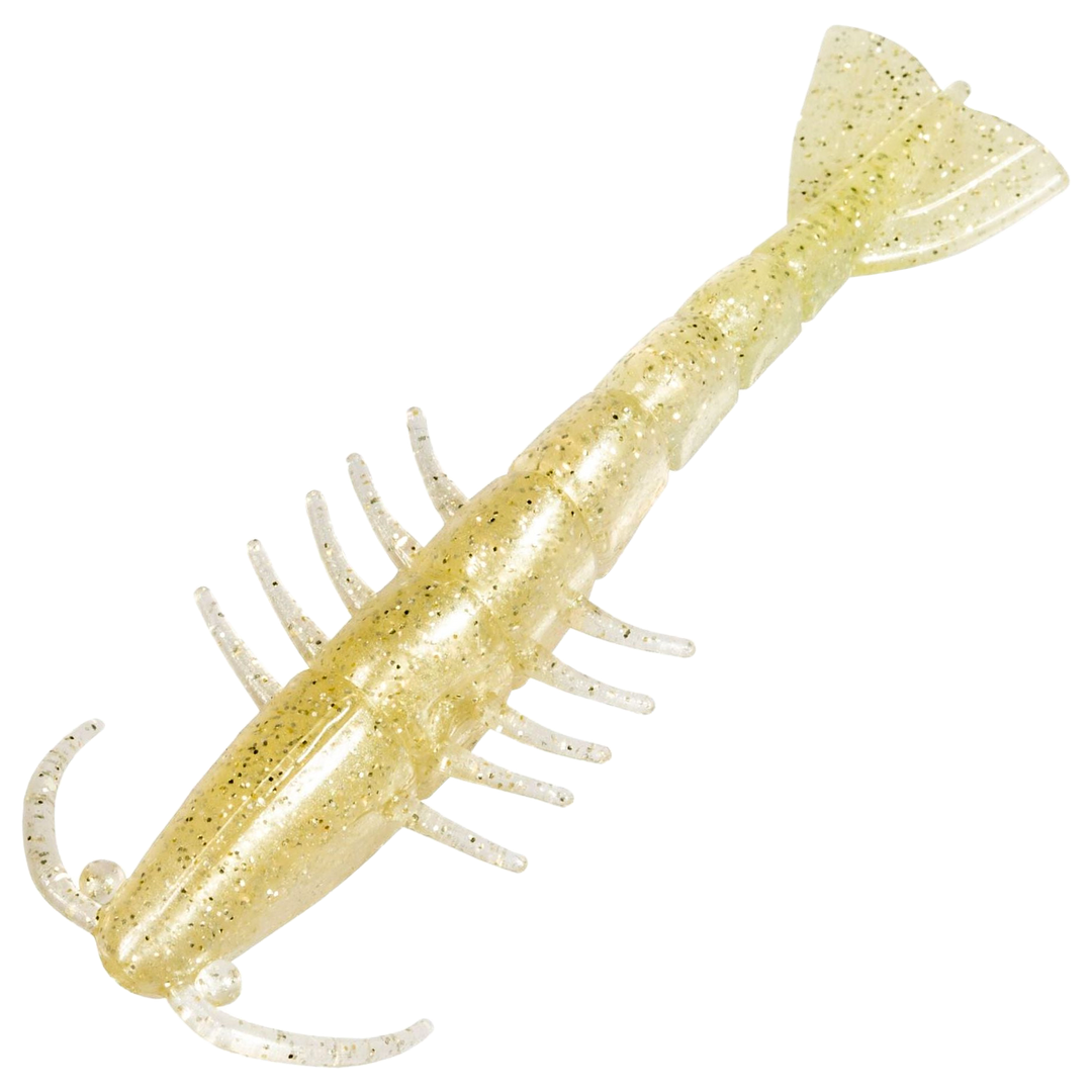 Z-Man Salty Ned ShrimpZ Jigi 2.5", väri Slam Shady: vaalea kermanvärinen runko ja hileet