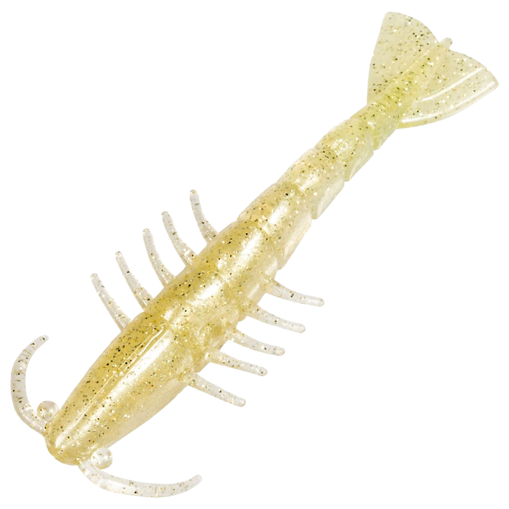 Z-Man Salty Ned ShrimpZ Jigi 2.5", väri Slam Shady: vaalea kermanvärinen runko ja hileet