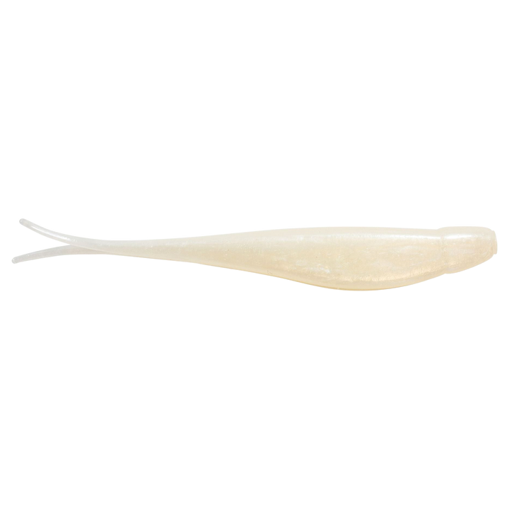 Z-Man Scented Jerk ShadZ Jigi 3.5" Pearl sivulta, pää oikealla
